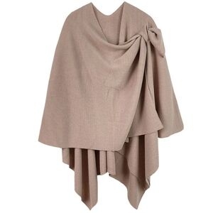 Ruana Wrap with Strap - Taupe